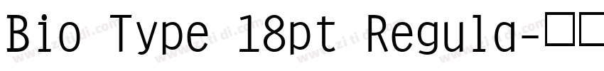 Bio Type 18pt Regula字体转换